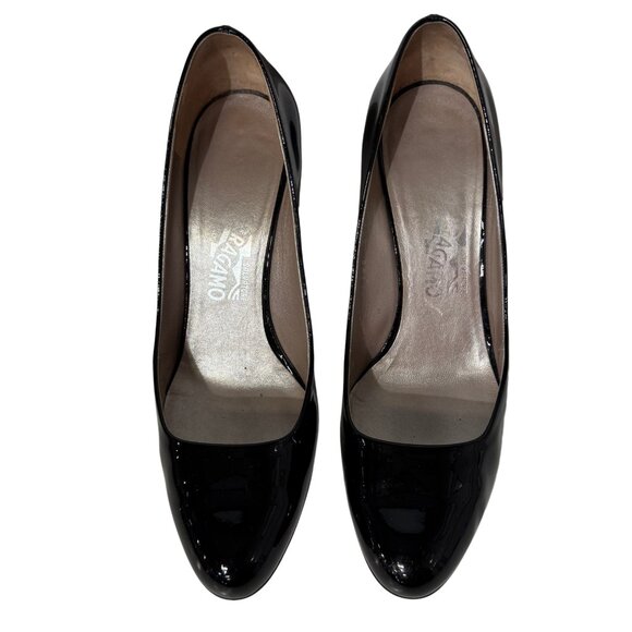 Salvatore Ferragamo Black Heels 38 - Picture 2 of 4